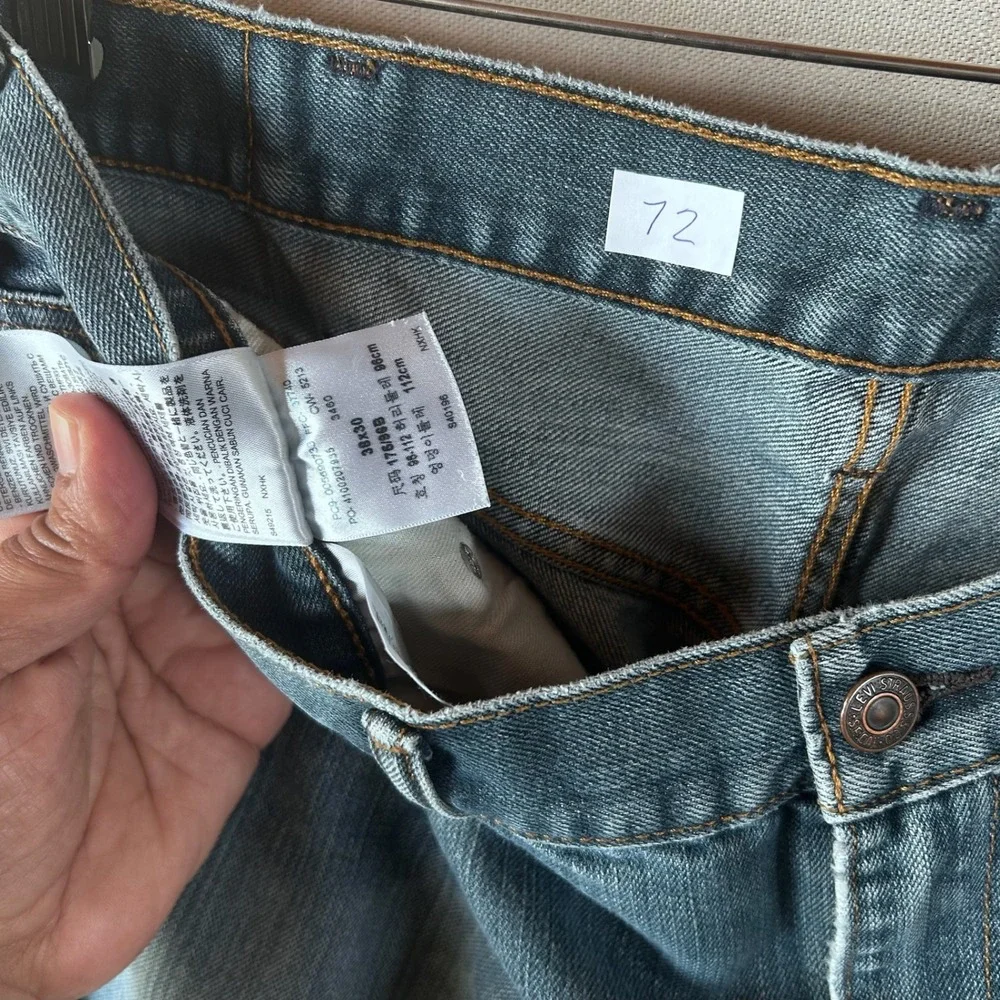 Levis 559 Relaxed Straight Jeans Mens‎ 38x30 Blue Medium Wash Denim 00559-0733